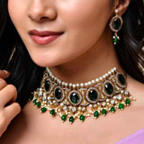 Kundan Opulence Maharani Shahi Kundan Choker Necklace Set