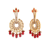 Kundan Opulence Regal Plumage Kundan Earrings