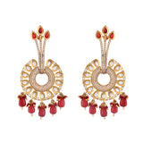 Kundan Opulence Regal Plumage Kundan Earrings