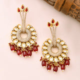 Kundan Opulence Regal Plumage Kundan Earrings