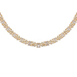 Sparkling Elegance Gold-Plated Minimal Necklace Set