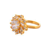 Sparkling Elegance Eternal Shine American Diamond Statement Ring