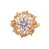 Sparkling Elegance Eternal Shine American Diamond Statement Ring