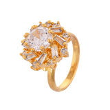 Sparkling Elegance Eternal Shine American Diamond Statement Ring