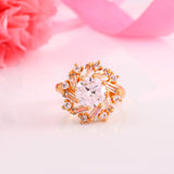 Sparkling Elegance Eternal Shine American Diamond Statement Ring