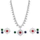 Sparkling Elegance Timeless Interchangeable American Diamond Necklace Set