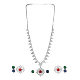 Sparkling Elegance Timeless Interchangeable American Diamond Necklace Set