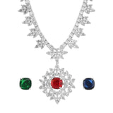 Sparkling Elegance Timeless Interchangeable American Diamond Necklace Set