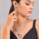 Sparkling Elegance Timeless Interchangeable American Diamond Necklace Set