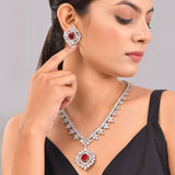 Sparkling Elegance Timeless Interchangeable American Diamond Necklace Set