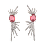 Fireworks Crimson Glint Earrings