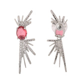 Fireworks Crimson Glint Earrings