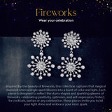 Fireworks Crimson Glint Earrings