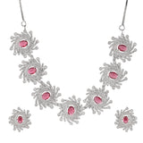 Fireworks Magenta Magic Necklace Set