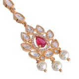 Kundan Elegance Chandni Ruby Maang Tika