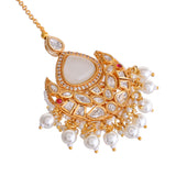 Kundan Elegance Maharani Pearl Maang Tika