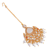 Kundan Elegance Maharani Pearl Maang Tika