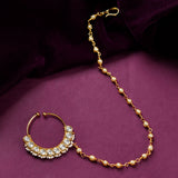 Kundan Elegance Shahi Noor Nath Nose Ring