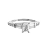 Sparkling Elegance Silver Spark American Diamond Ring