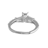 Sparkling Elegance Silver Spark American Diamond Ring