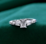 Sparkling Elegance Silver Spark American Diamond Ring