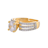 Sparkling Elegance Halo Whisper American Diamond Ring