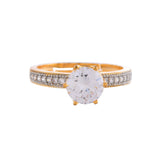 Sparkling Elegance Stellar Glow American Diamond Ring