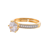 Sparkling Elegance Stellar Glow American Diamond Ring