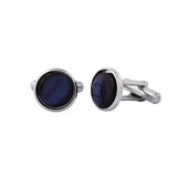 Classic Navy Dot Pattern Tie and Cufflink Gift Set