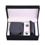 Formal Finesse Grey Tie and Cufflink Set