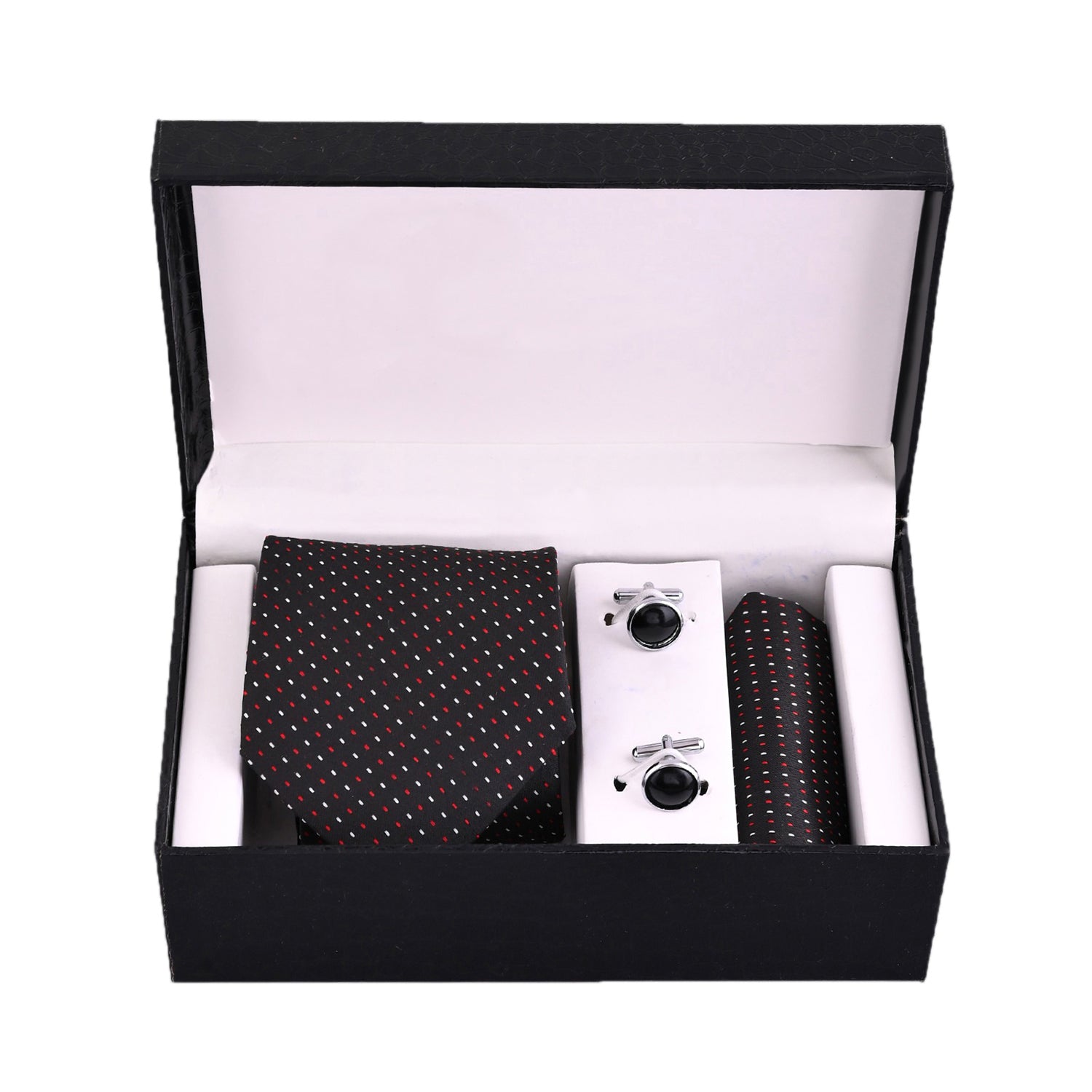 Classic Dot Pattern Tie and Cufflink Gift Set