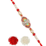 Sparkling Enameled Designer Thread Rakhi For Brother|Voylla Rakhi
