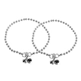 Antique Essentials Sitara Oxidised Anklet Set