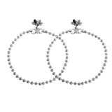 Antique Essentials Sitara Oxidised Anklet Set