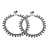 Antique Essentials Pakeezah Oxidised Anklet Set