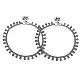 Antique Essentials Saanwari Oxidised Anklet Set