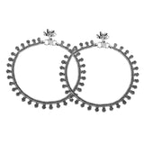 Antique Essentials Saanwari Oxidised Anklet Set