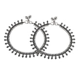 Antique Essentials Shahi Jhanjhar Oxidised Anklet Set