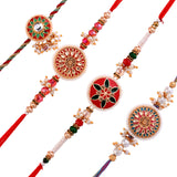 Pack Of 4 Colourful And Embellished Men's Rakhis