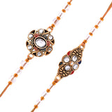 Gemstones And Beads Embellished Men's Thread Rakhis