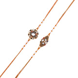 Gemstones And Beads Embellished Men's Thread Rakhis