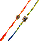 Traditional Motifs Men's Colourful Thread Rakhis