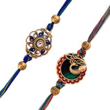 Traditional And Divine Motifs Pack Of 2 Thread Rakhis