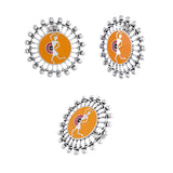 Warli Dholida Earrings And Ring Combo