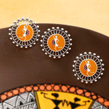 Warli Dholida Earrings And Ring Combo