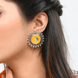 Warli Dholida Earrings And Ring Combo