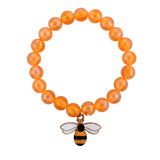 Orange Beads Bumblebee Kids Rakhi For Kids