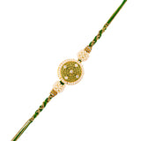 Faux Pearls Embellished Thread Rakhi For Brother