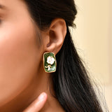 Blossom Springtime Emerald Stud Earrings