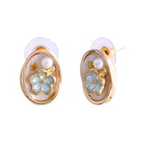 Blossom Daylight Golden Stud Earrings